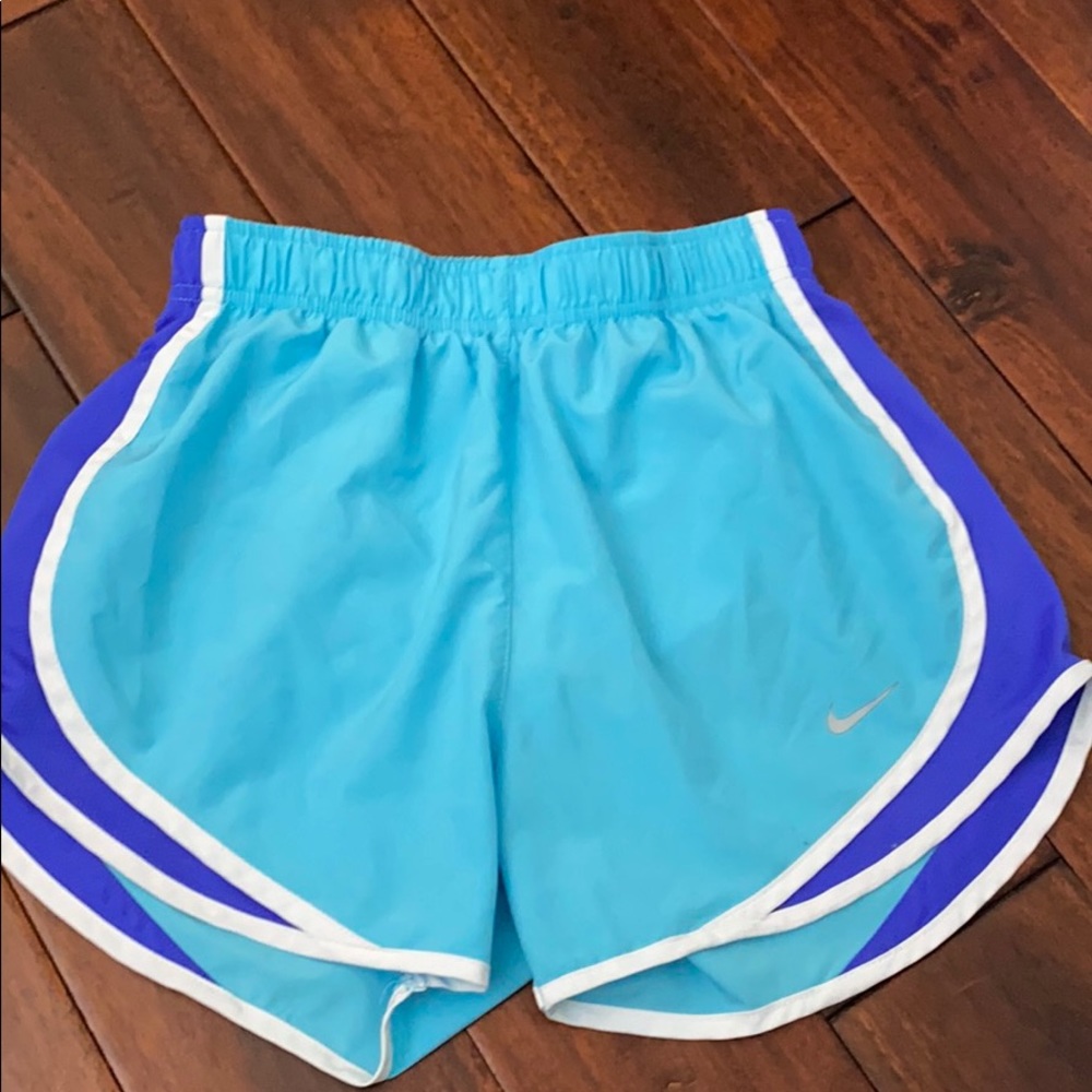 Nike blue running shorts